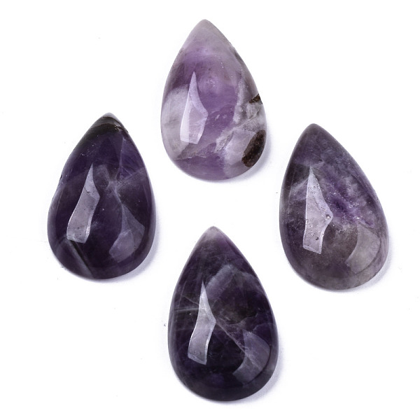 

PandaHall Natural Amethyst Cabochons, Teardrop, 28~29x15~17x6~9mm Amethyst Teardrop