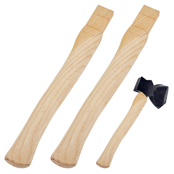 

PandaHall Wood Replacement Handle for Camp Axe, Rectangle, Moccasin, 38x4.5x2.5cm Wood Orange