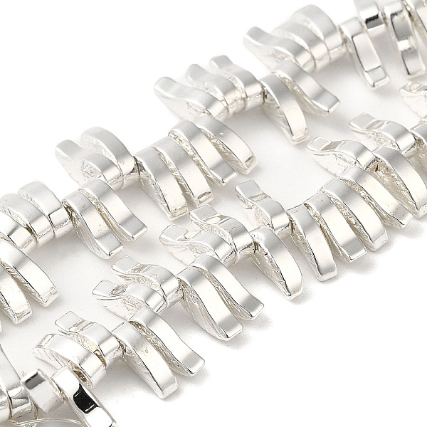 

PandaHall Synthetic Non-Magnetic Hematite Beads Strands, Leaf, Top Drilled, Silver Plated, 8x4x2.5mm, Hole: 0.9mm, about 184pcs/strand...