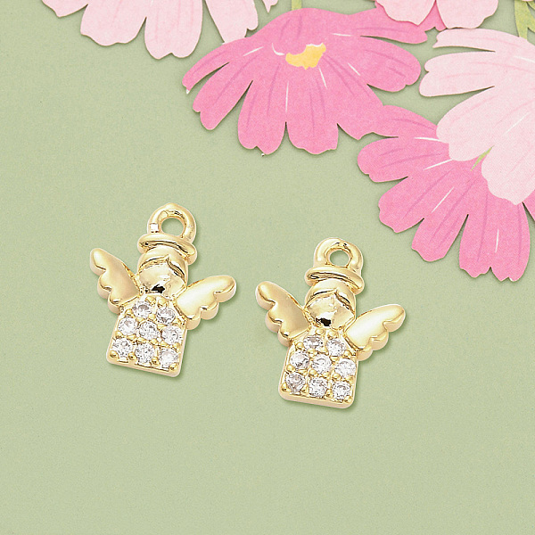 10Pcs Brass Charms - image
