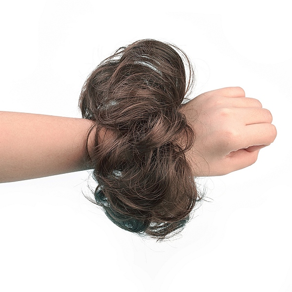 

PandaHall Synthetic Hair Bun Extensions, Hairpieces For Women Bun, Hair Donut Updo Ponytail, Heat Resistant High Temperature Fiber, Dark...
