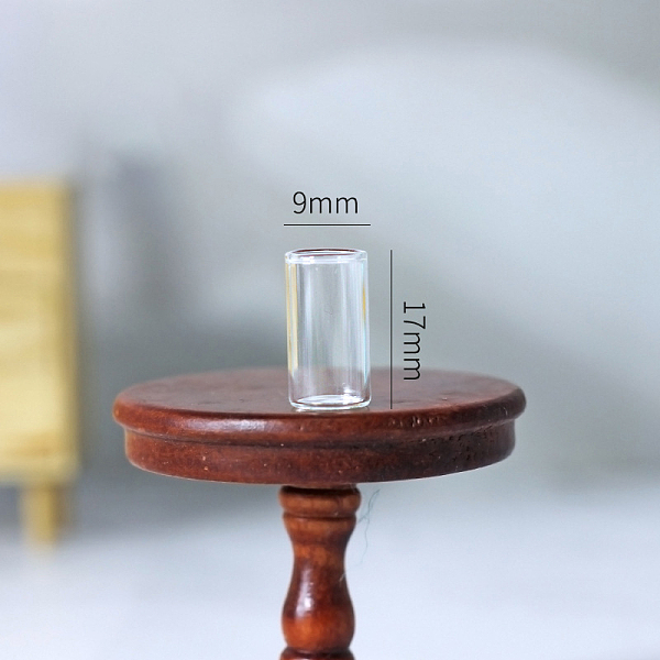 

PandaHall Drinking Glass Cup Miniature Ornaments, Micro Landscape Garden Dollhouse Accessories, Pretending Prop Decorations, Column, Clear...