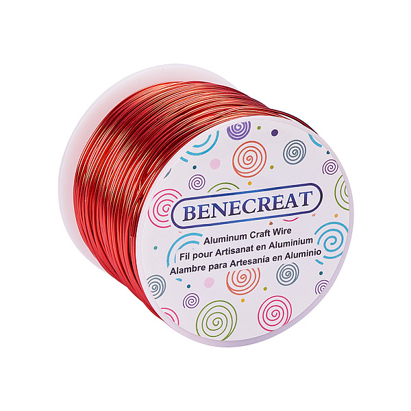 BENECREAT 18 Gauge(1mm) Aluminum Wire 492 FT(150m) Anodized Jewelry Craft Making Beading Floral Colored Aluminum Craft Wire - DeepSkyBlue