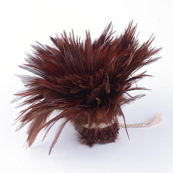 PandaHall Chicken feather Costume Accessories, Dyed, Sienna, 35~155x7~35mm, about 750-800pcs/bundle Feather Feather Brown