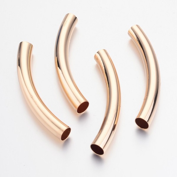 

PandaHall Brass Tube Beads, Light Gold, 80x10mm, Hole: 8x9mm Brass Tube