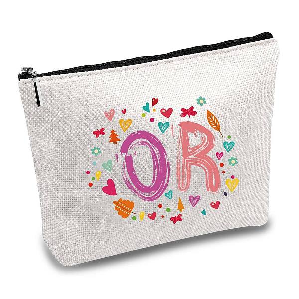 

PandaHall 12# Cotton-polyester Bag, Stroage Bag, Rectangle, Heart Pattern, 18x25cm Cloth Heart