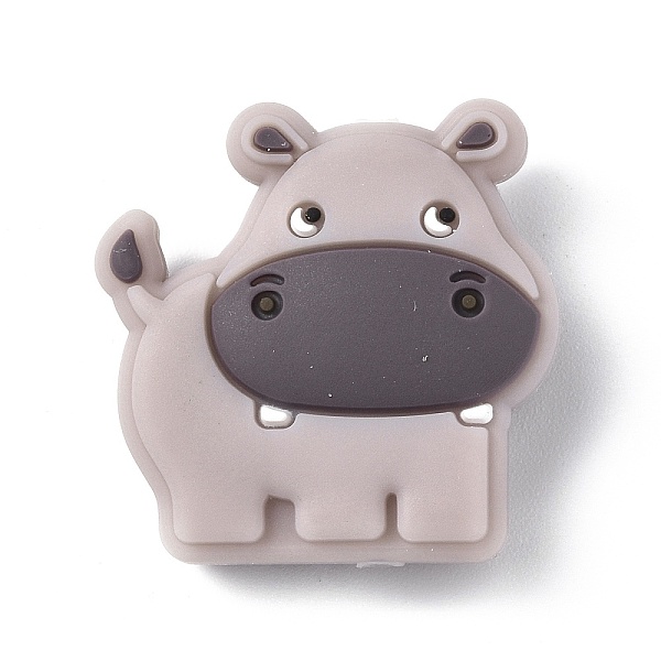 

PandaHall Food Grade Eco-Friendly Silicone Focal Beads, Chewing Toy Accessoies for Teethers, DIY Nursing Necklaces Making, Hippo Pattern...
