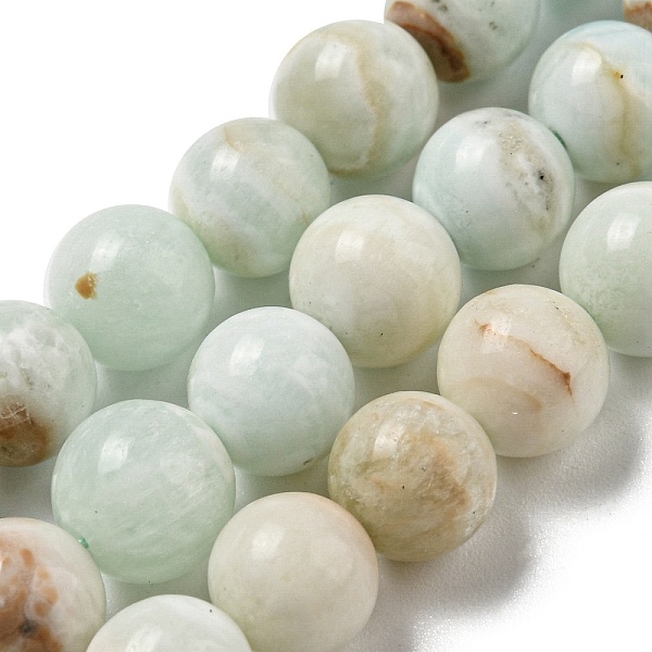 PandaHall Natural Hemimorphite Beads Strands, Round, 8mm, Hole: 1mm, about 50pcs/strand, 15.35~15.55 inch(39~39.5cm) Hemimorphite Round
