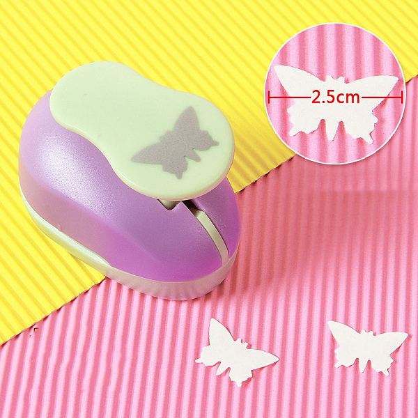Pandahall Plastic Paper Craft Hole Punches, Paper Puncher For Diy Paper Cutter Crafts & Scrapbooking, Random Color, Butterfly Pattern...