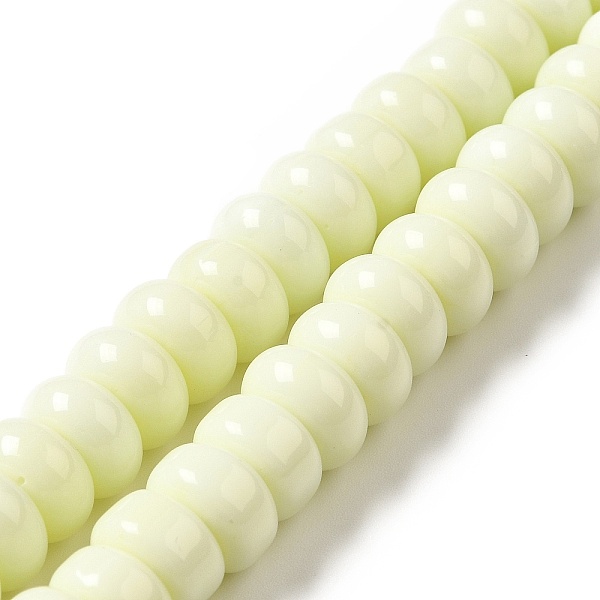 

PandaHall Handmade Lampwork Beads Strands, Rondelle, Beige, 9~10x4.5~5mm, Hole: 2.5~3mm, about 68~71pcs/strand, 14.17~16.14 inch(36~41cm)..., Yellow