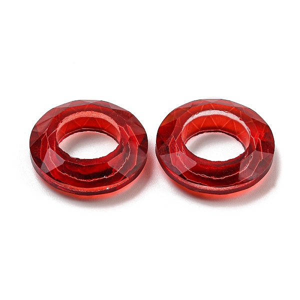 

PandaHall Electroplate Glass Linking Rings, Crystal Cosmic Ring, Prism Ring, Faceted, Back Plated, Round Ring, Red, 20x5.5mm, Inner Diameter...