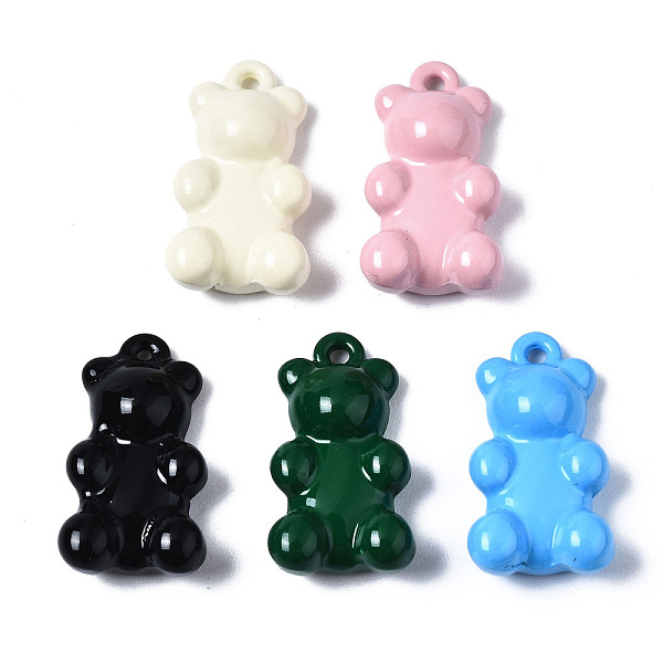 

PandaHall Spray Painted Alloy Pendants, Cadmium Free & Nickel Free & Lead Free, Bear, Mixed Color, 17.5x9.5x5mm, Hole: 1.2mm Alloy Bear..., Multicolor