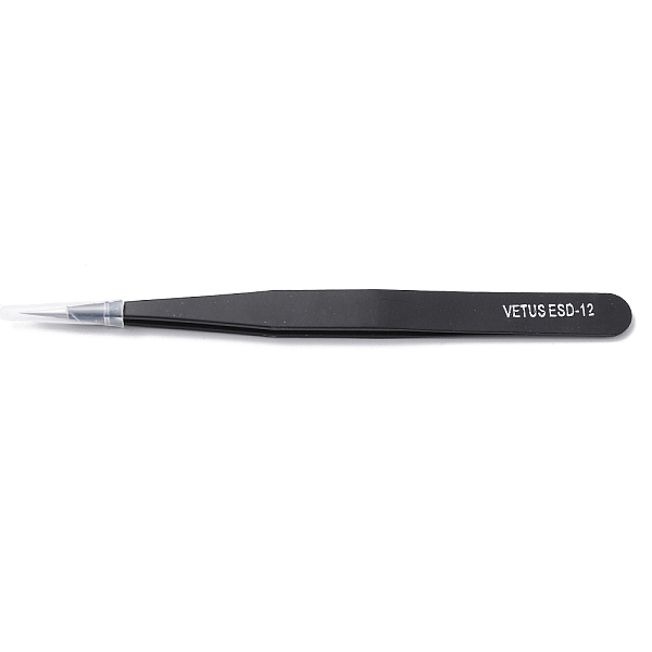

PandaHall Spray Painted 201 Stainless Steel Beading Tweezers, Straight & Pointed Tip, Black, 14x0.95cm Stainless Steel Black
