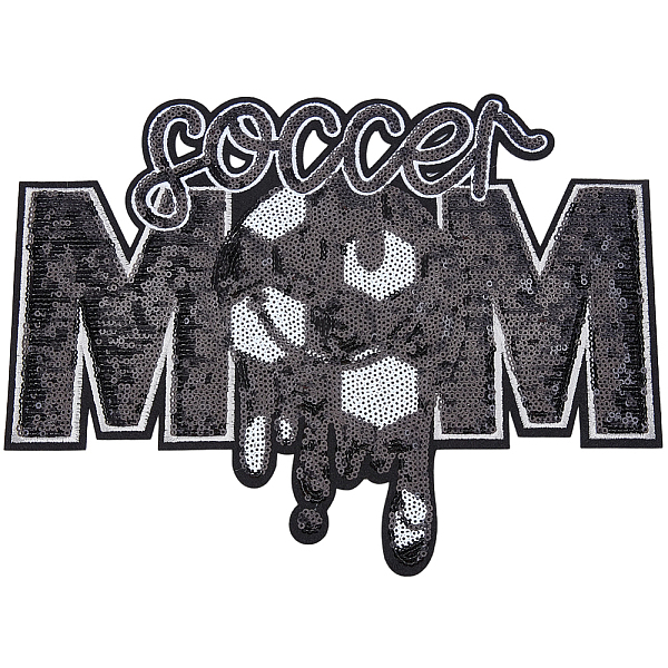 Sports Theme Sequin Embroidery Iron on/Sew on Patches