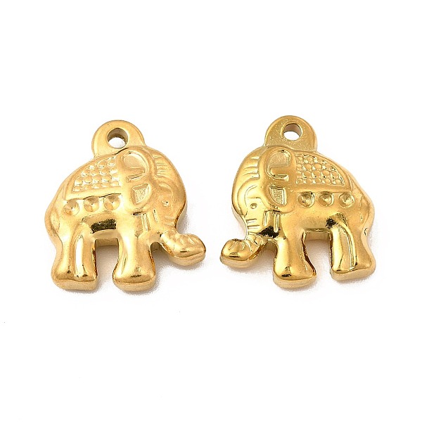 

PandaHall Ion Plating(IP) 304 Stainless Steel Pendant Rhinestone Settings, Elephant, Golden, Fit for Rhinestone: 1mm, 17x14.5x4.5mm, Hole...