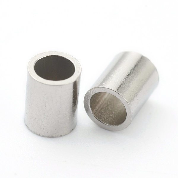 

PandaHall 304 Stainless Steel Beads, Tube Beads, Stainless Steel Color, 5x4mm, Hole: 2.8mm 304 Stainless Steel Tube
