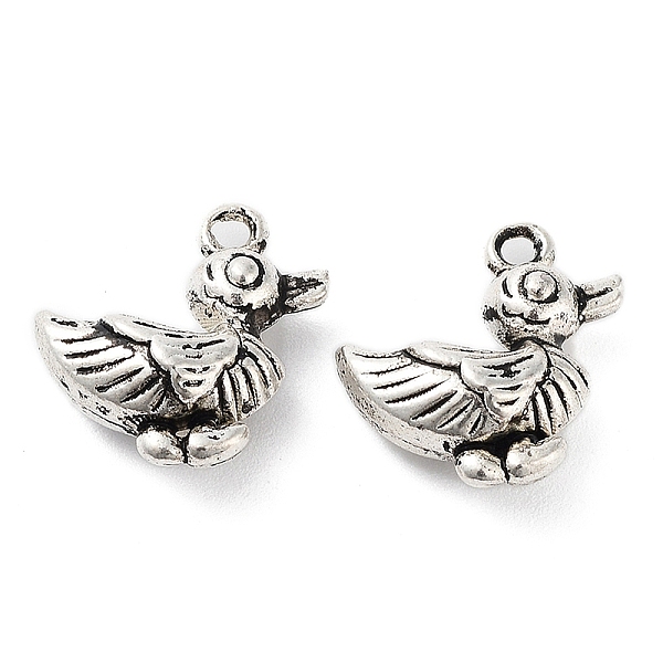 

PandaHall Tibetan Style Alloy Pendants, Cadmium Free & Lead Free, Duck, Antique Silver, 17x16x7mm, Hole: 1.6mm, about 358pcs/1000g Alloy...