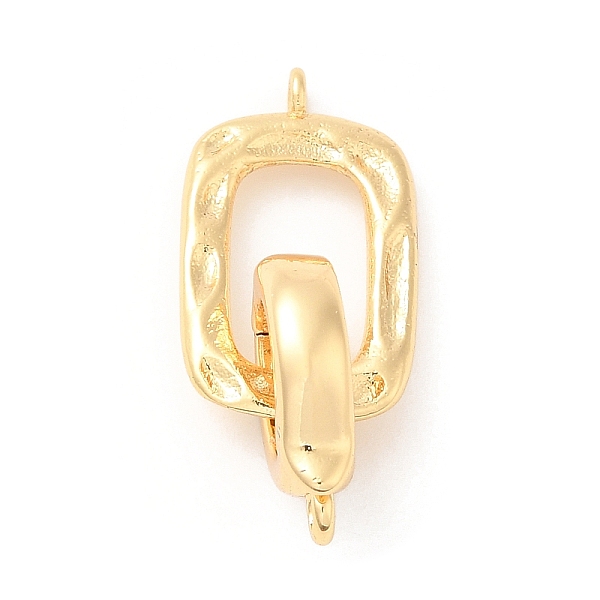 

PandaHall Brass Fold Over Clasps, for Jewelry Making, Real 18K Gold Plated, 29mm Brass