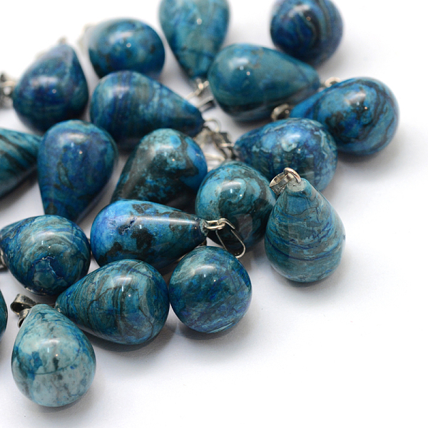 

PandaHall Teardrop Natural Agate Pendants, with Platinum Tone Brass Findings, 21~24x12~14mm, Hole: 4x7mm Natural Agate Teardrop