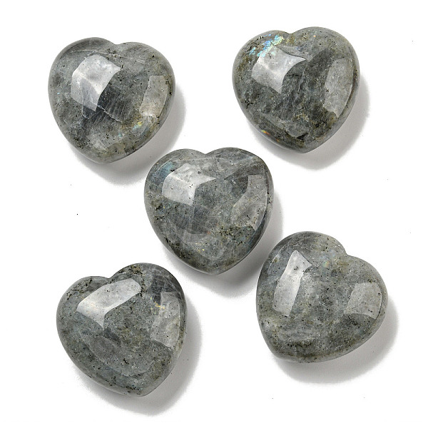 

PandaHall Natural Labradorite Statues Ornaments, Love Heart Stone for Reiki Energy Balancing Meditation Gift, 42~44.5x45x19.5~23mm...