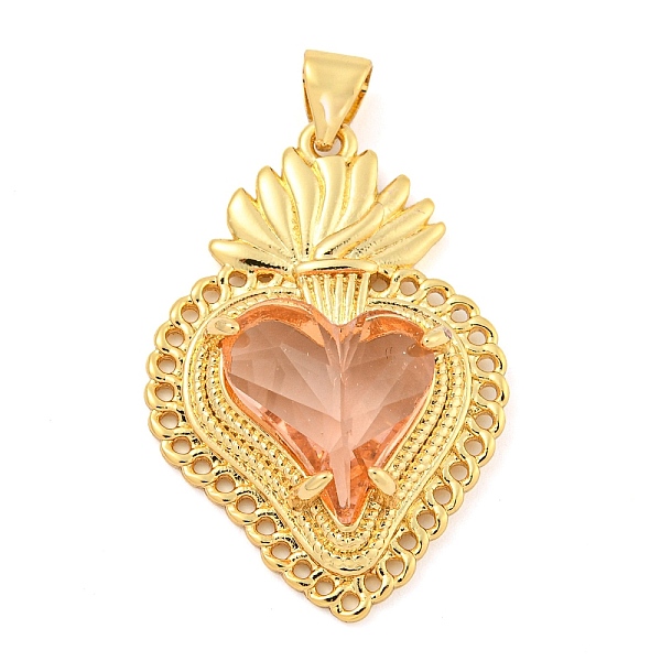 

PandaHall Rack Plating Brass Pendants, with Glass, Long-Lasting Plated, Cadmium Free & Lead Free, Strawberry Charms, Orange, 30x21x6.5mm...