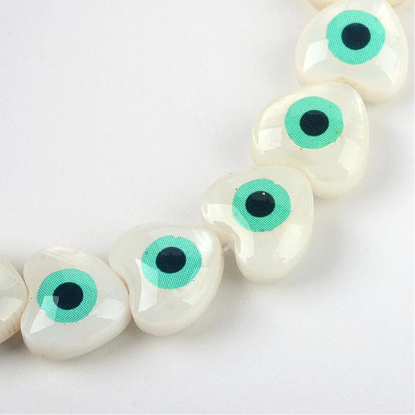 

PandaHall Natural Sea Shell Beads, with Resin, Heart, Medium Sea Green, 8~8.5x8.5~9x4.5~5mm, Hole: 0.5mm Other Sea Shell Heart Green