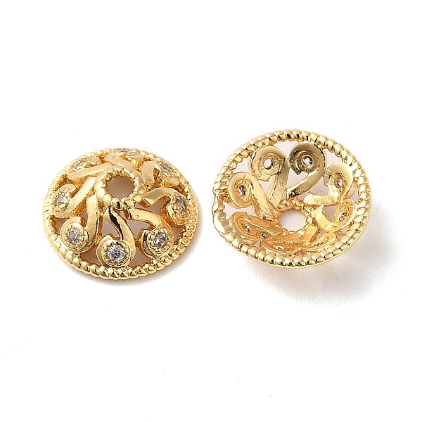 

PandaHall Brass Micro Pave Cubic Zirconia Bead Cone, Apetalous, Real 18K Gold Plated, 11.5x4.5mm, Hole: 1.8mm Brass+Cubic Zirconia Clear