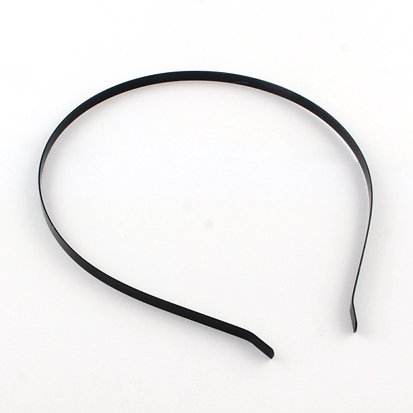 

PandaHall Electrophoresis Hair Accessories Iron Hair Band Findings, Black, 115mm Iron Black