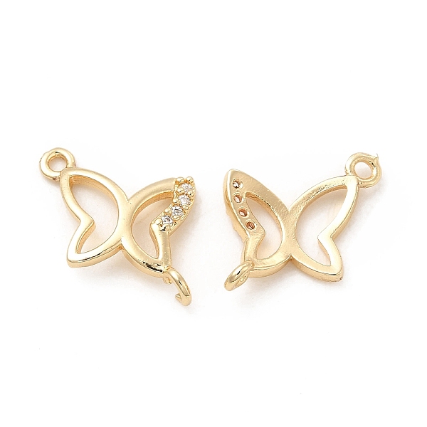 

PandaHall Rack Plating Brass Micro Pave Clear Cubic Zirconia Connector Charms, Long-Lasting Plated, Cadmium Free & Lead Free, Butterfly...