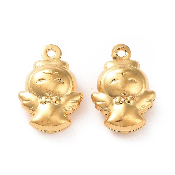 

PandaHall 304 Stainless Steel Charms, Angel, Golden, 14.5x10x5.5mm, Hole: 1mm 304 Stainless Steel Angel & Fairy