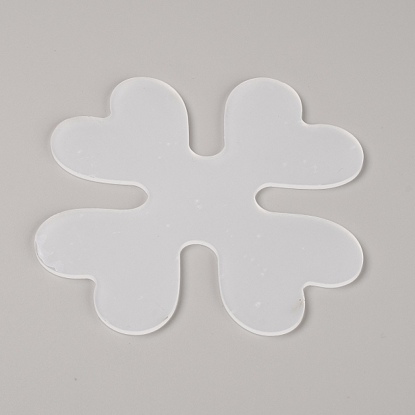 

PandaHall Custom Clover Shape Plastic Thread Holder Card, Thread Winding Boards, for Cross-Stitch, Clear, 13x13x0.25cm Acrylic Clear