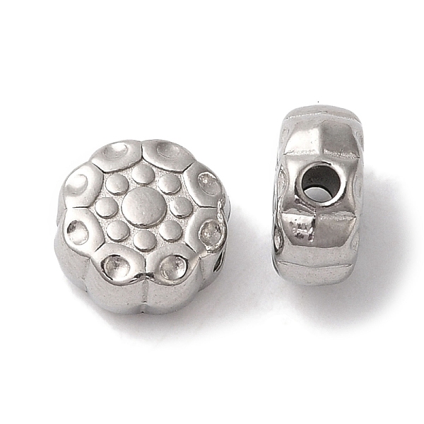 

PandaHall 304 Stainless Steel Beads, Flower, Stainless Steel Color, 8.5x4mm, Hole: 1.6mm 304 Stainless Steel Flower
