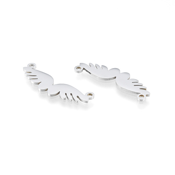 

PandaHall 201 Stainless Steel Connector Charms, Wing, Stainless Steel Color, 9x28x1mm, Hole: 1.5mm 201 Stainless Steel Wing