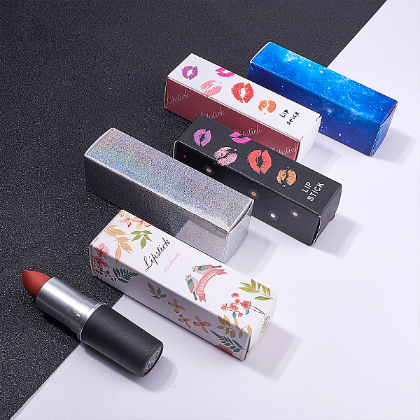 

PandaHall Rectangle Lipstick Paper Packaging Boxes, Lip Sample Lip Gloss Packaging Box, Mixed Color, 8.65x2.6x2.55cm, 5 Colors, 12pcs/color..., Multicolor
