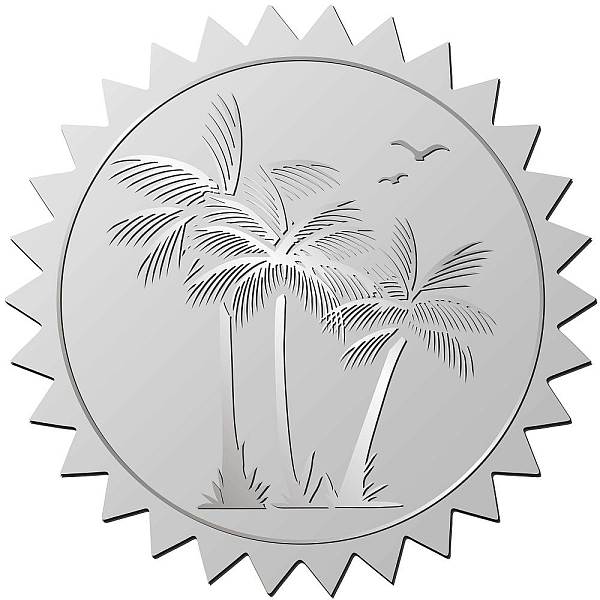 

PandaHall 34 Sheets Custom Silver Foil Embossed PET Picture Sticker, Award Certificate Seals, Metallic Stamp Seal Stickers, Tree, 211x165mm...
