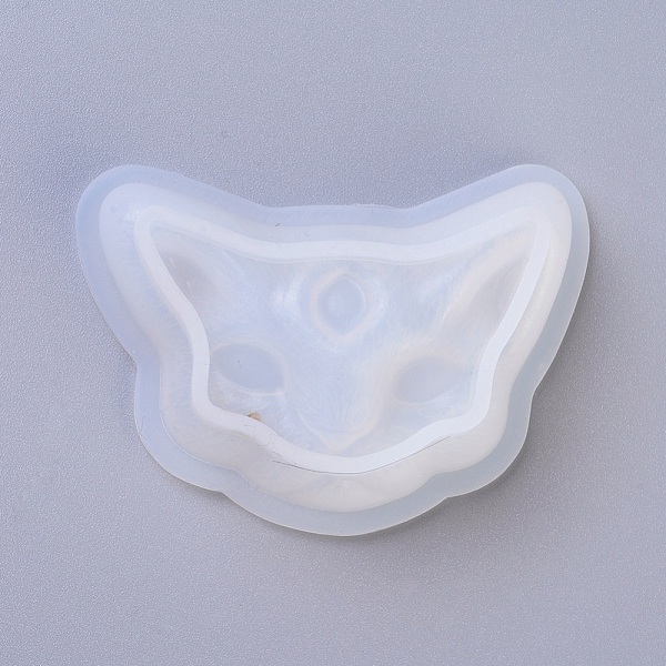 

PandaHall Silicone Molds, Resin Casting Molds, For UV Resin, Epoxy Resin Jewelry Making, Cat, White, 49x68x18.5mm Silicone Cat Shape White