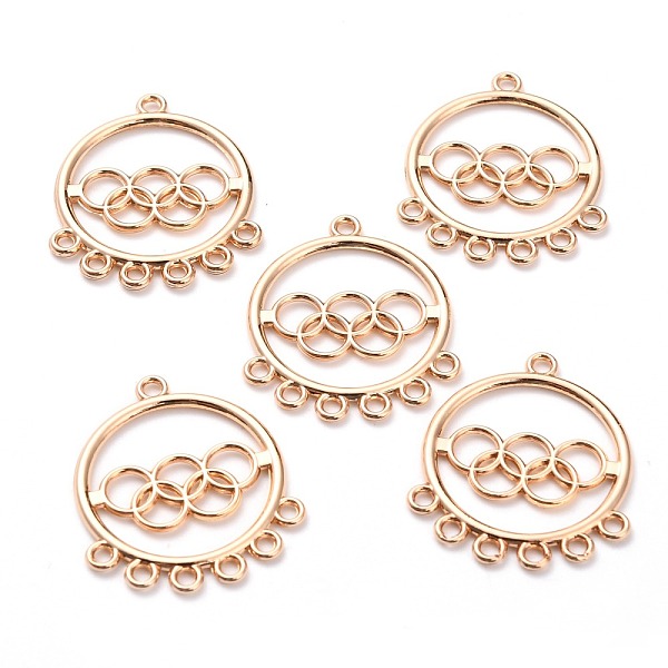 

PandaHall Alloy Chandelier Component Links, Oval, Light Gold, 30x16x1.5mm, Hole: 1.9mm Alloy Oval