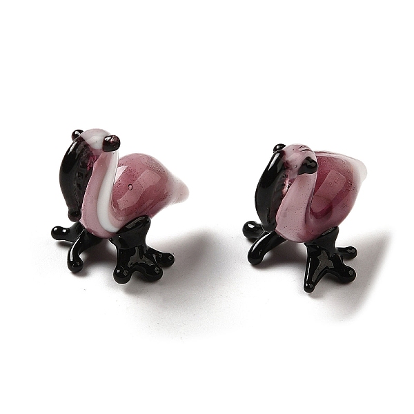 

PandaHall Handmade Lampwork Home Decorations, 3D Bird Ornaments for Gift, Black, 20~21x15~16x19~21.5mm Lampwork Bird Black