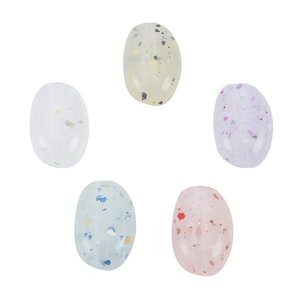 

PandaHall Marbled Stone Style Opaque Acrylic Beads, Oval, Mixed Color, 14~14.5x9~9.5x5~5.5mm, Hole: 1.8mm Acrylic Oval Multicolor