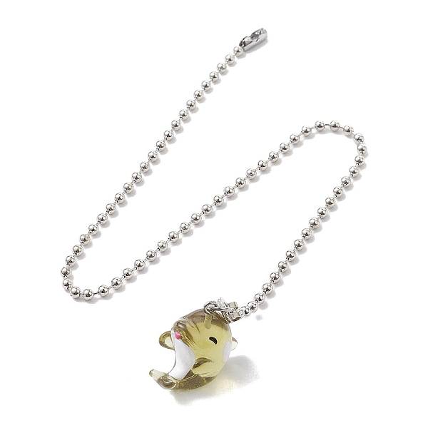 

PandaHall Resin Ceiling Fan Pull Chain Extenders, with Iron Ball Chains, Dolphin, 340mm, Pendant: 24.5x15.5x23mm Resin Dolphin