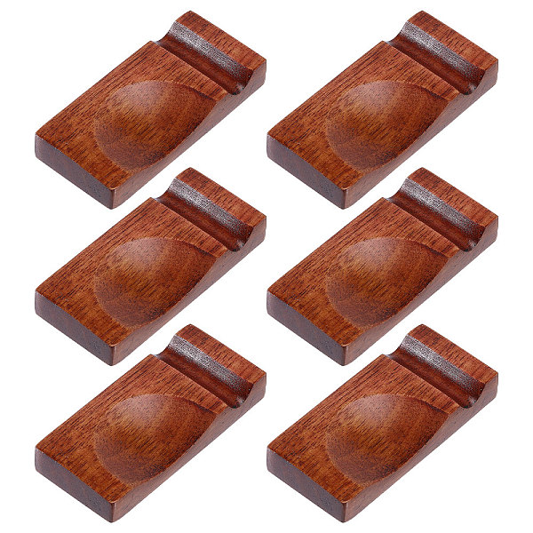 

PandaHall CHGCRAFT 6pcs Wooden Chopstick Rests Set Chopsticks Rest Stands Spoon Holder Chopstick Rack Restraurant Hotel Creative Spoon Fork...