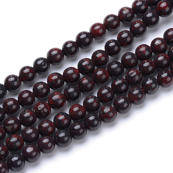 

PandaHall Natural Bloodstone Beads Strands, Heliotrope Stone Beads, Round, 4~4.5mm, Hole: 0.5mm, about 86pcs/strand, 15.3 inch Bloodstone...