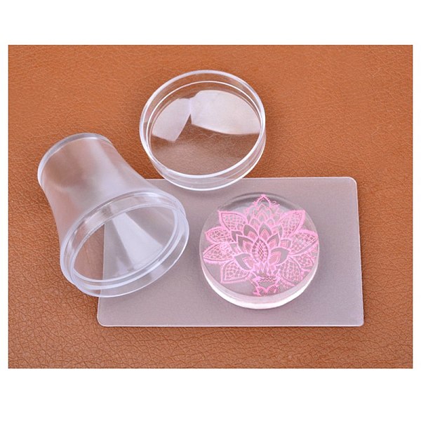 Silicone Head Nail Art Seal Stamp