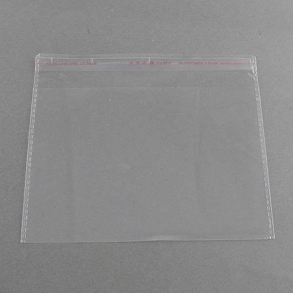 

PandaHall OPP Cellophane Bags, Rectangle, Clear, 14x16cm, Unilateral Thickness: 0.035mm, Inner Measure: 11x16cm OPP Cellophane Clear