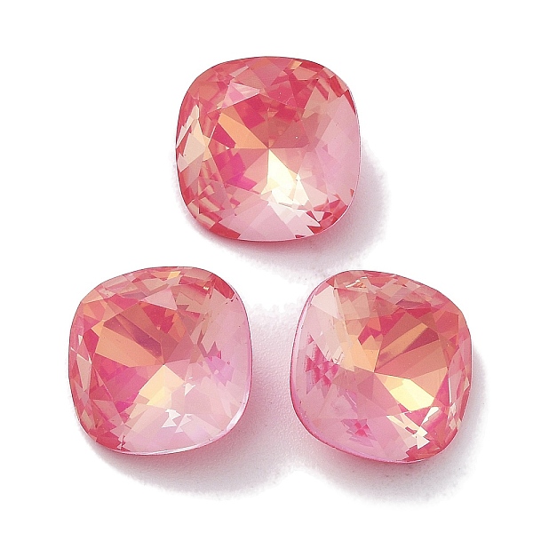 

PandaHall Glass Rhinestone Cabochons, Point Back & Back Plated, Faceted, Square, Fuchsia, 10x10x5mm Glass Rhinestone Square Purple