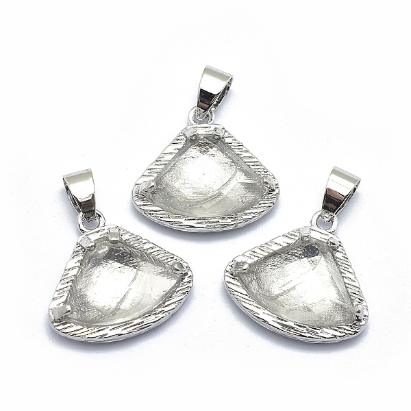 

PandaHall Natural Quartz Crystal Pendants, with Brass Findings, Triangle, Faceted, Platinum, 17.5x19x6.5mm, Hole: 3.5x5mm Quartz Crystal...