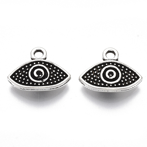 

PandaHall Tibetan Style Alloy Pendants, Cadmium Free & Lead Free, Horse Eye, Antique Silver, 11.5x15x3.5mm, Hole: 1.8mm Alloy Horse Eye