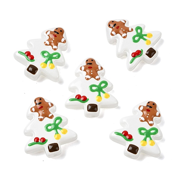クリスマステーマの手作りランプワークビーズ
