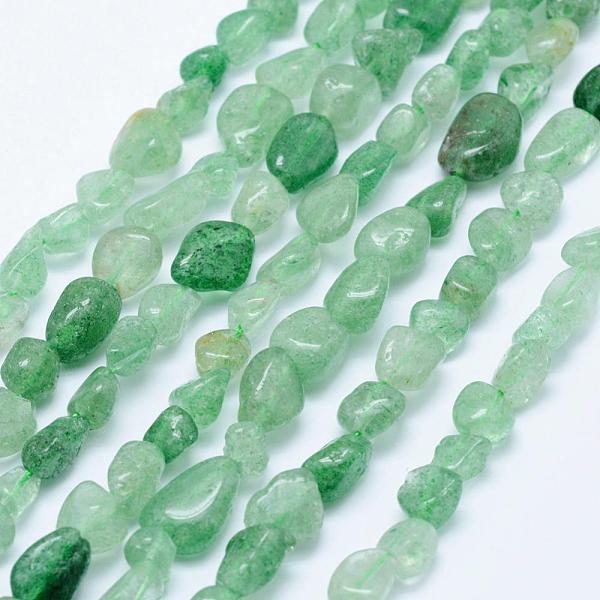 

PandaHall Natural Green Strawberry Quartz Beads Strands, Tumbled Stone, Nuggets, 5x4mm, Hole: 1mm, 15.7 inch~15.9 inch(40~40.5cm) Strawberry...