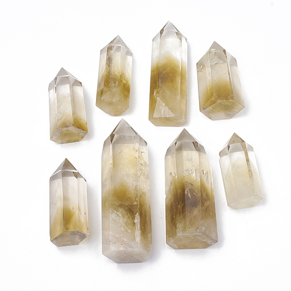 

PandaHall Natural Citrine Home Decorations, Display Decoration, Healing Stone Wands, for Reiki Chakra Meditation Therapy Decos, Hexagon...